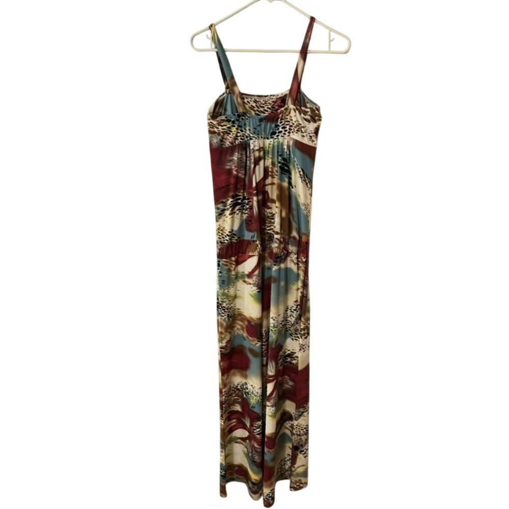 BillBao Women’s Size Med Boho Wide Leg Jumpsuit Animal Print Tropical Vacation - Picture 3 of 8